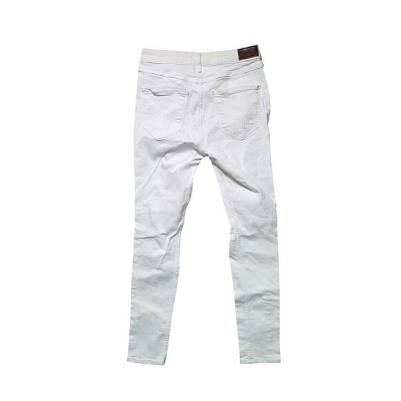 Hollister High Rise Super Skinny Jeans Women’s 28x28 White Distressed Stretch - Picture 5 of 8